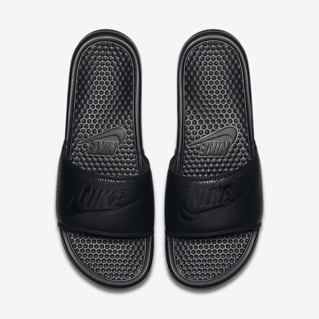 nike benassi homme noir, Nike Benassi Rouge Blanc Sandales Solarsoft Soccer Homme Marin Chaussures